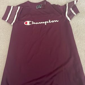 CHAMPION work out dress! size XS. burgundy and white! great condition!